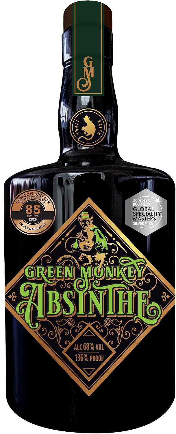 Green Monkey Absinthe bottle