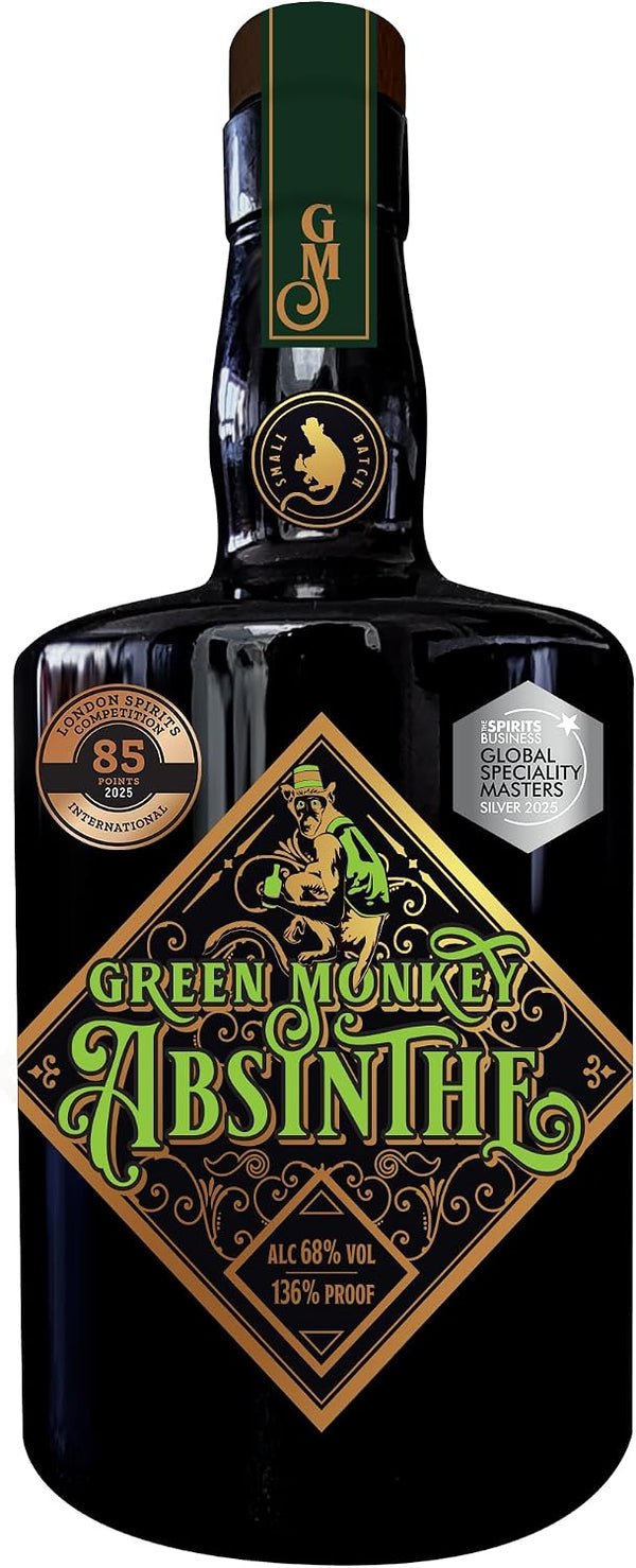 Green Monkey Absinthe bottle