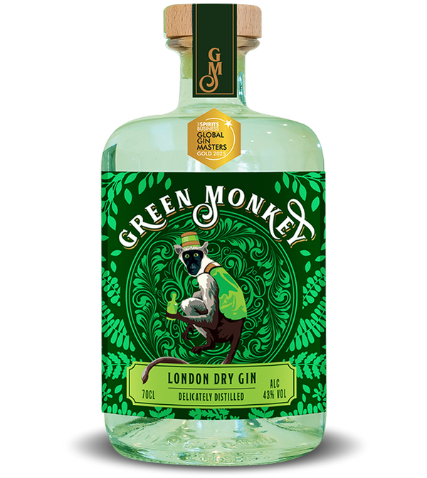 Green Monkey London Dry Gin bottle